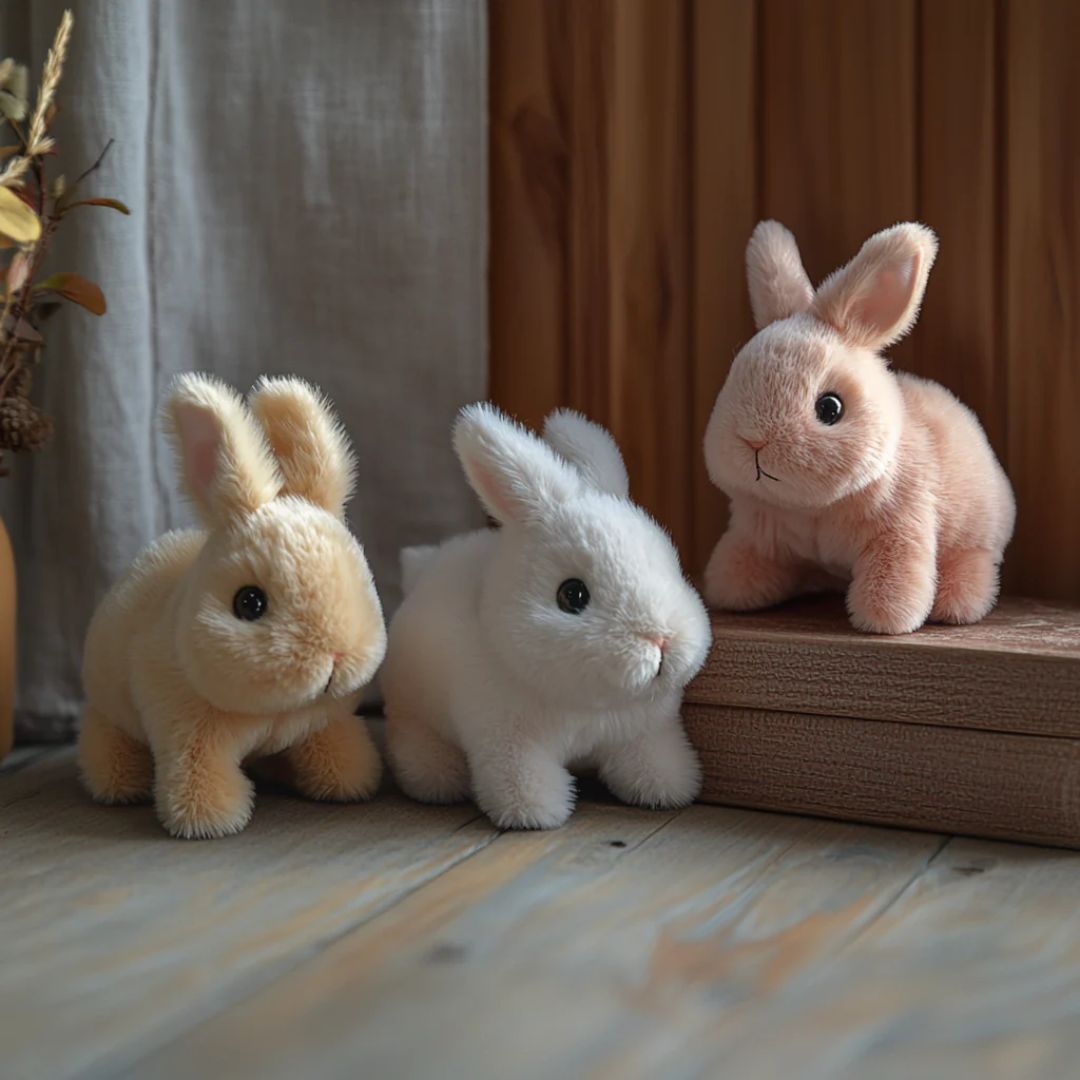 Conejo de Peluche con Movimientos Realistas – Compañero Adorable para Niños y Adultos