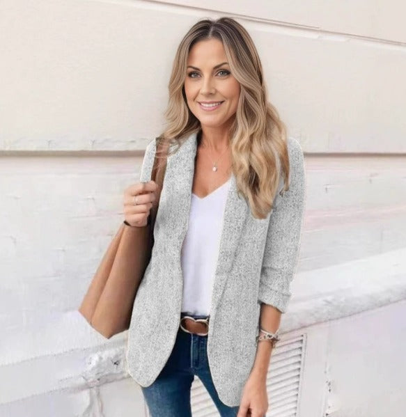 Conjunto clásico de blazer y pantalón para mujer