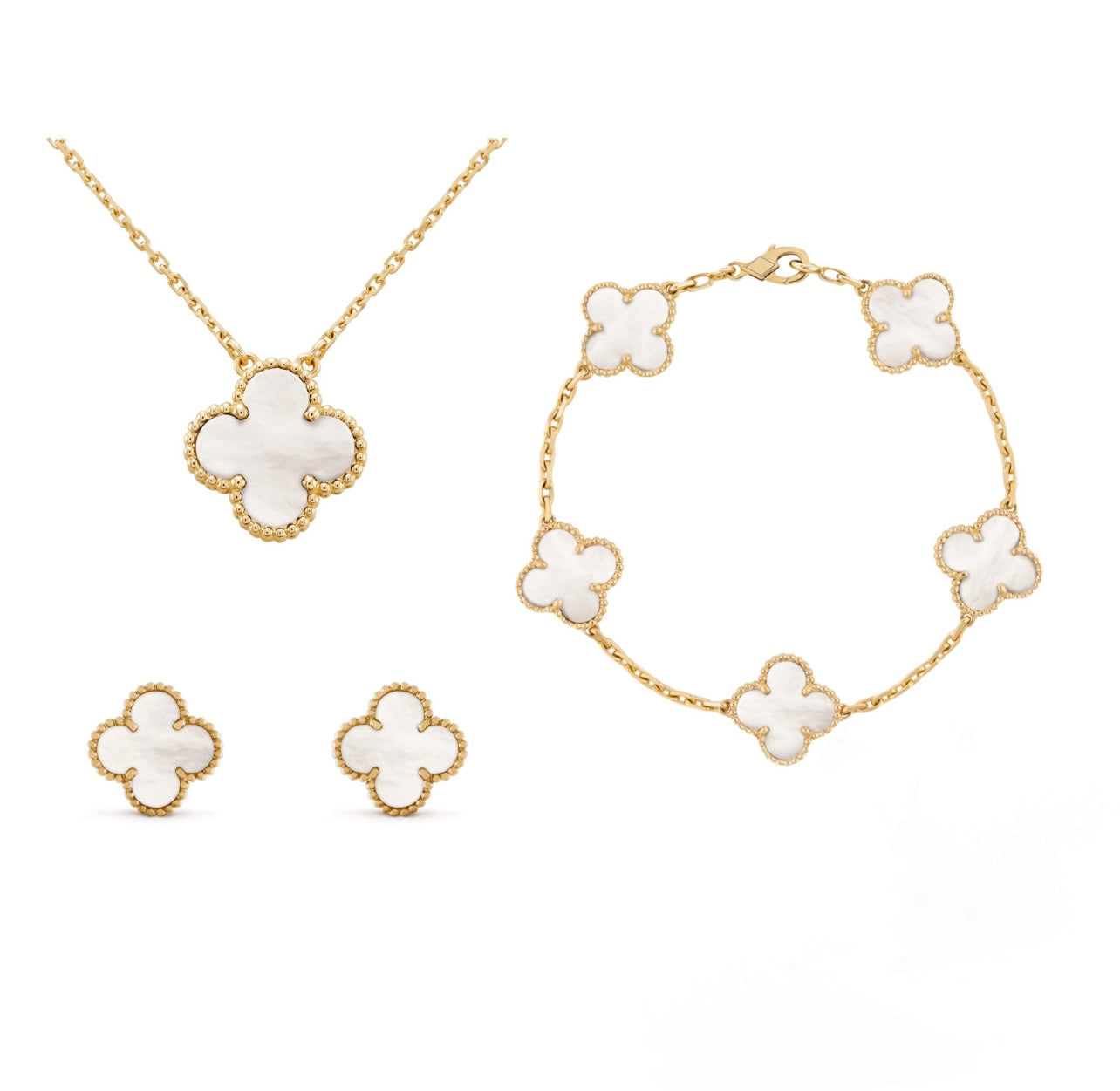 Conjunto de Accesorios Clover Refinado en Estilo Elegante