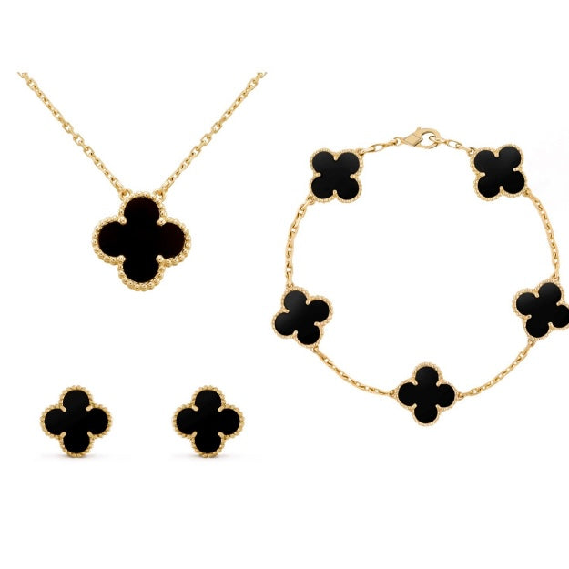 Conjunto de Accesorios Clover Refinado en Estilo Elegante