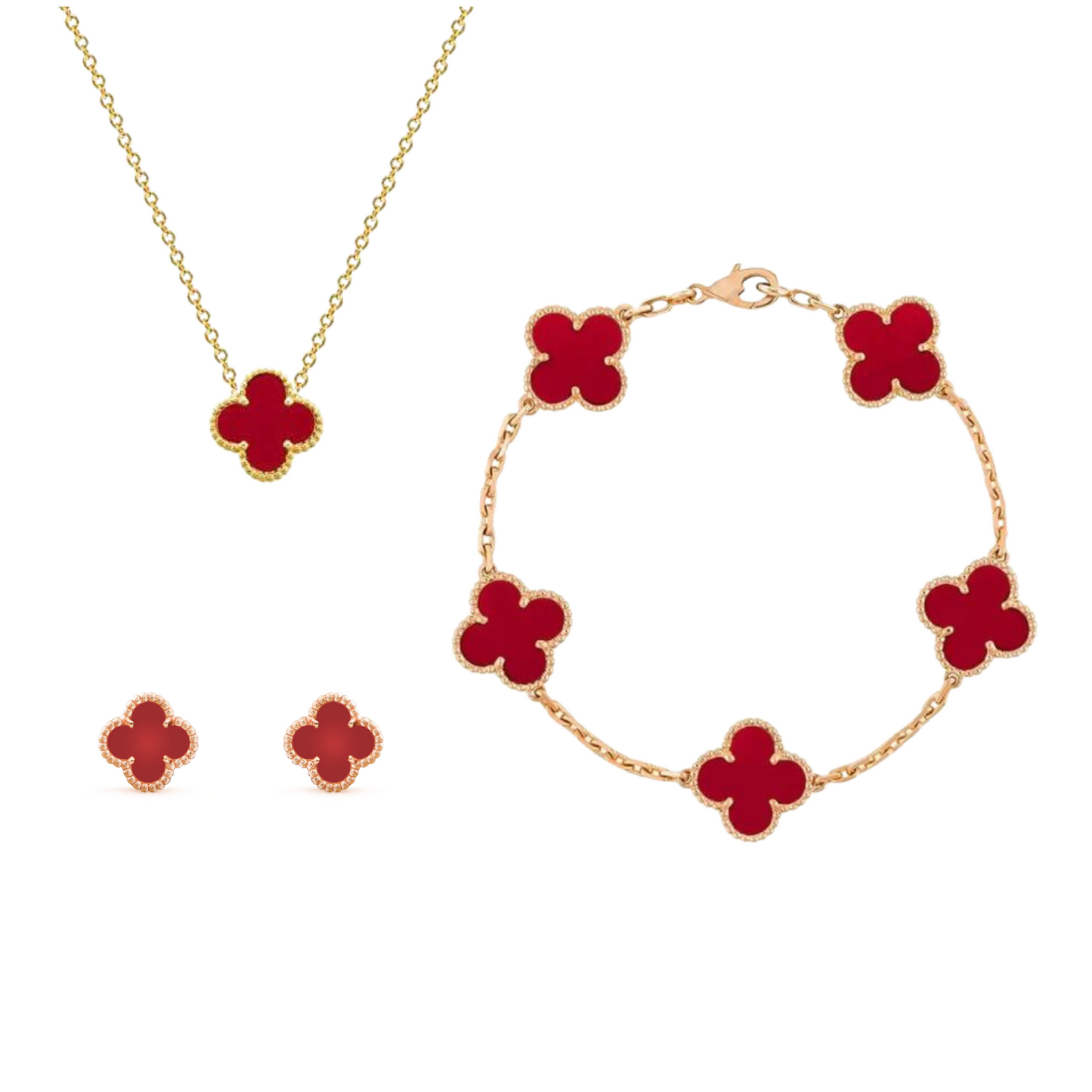 Conjunto de Accesorios Clover Refinado en Estilo Elegante