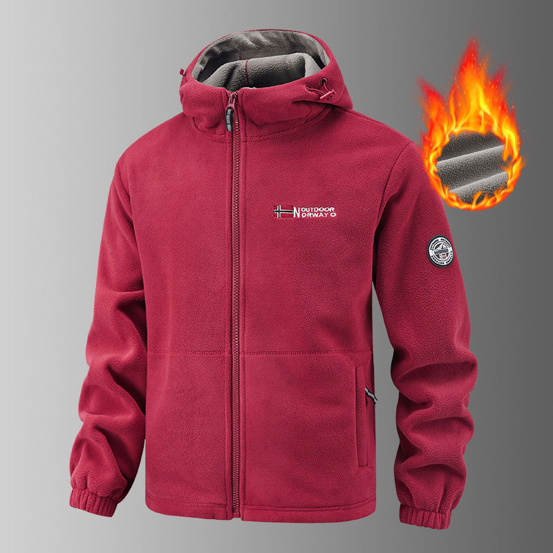Conjunto de chaqueta polar y pantalón de chándal para mujer