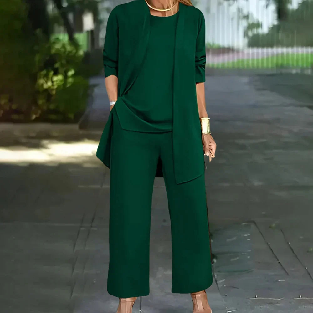 Conjunto de Tres Piezas Elegante para Mujer