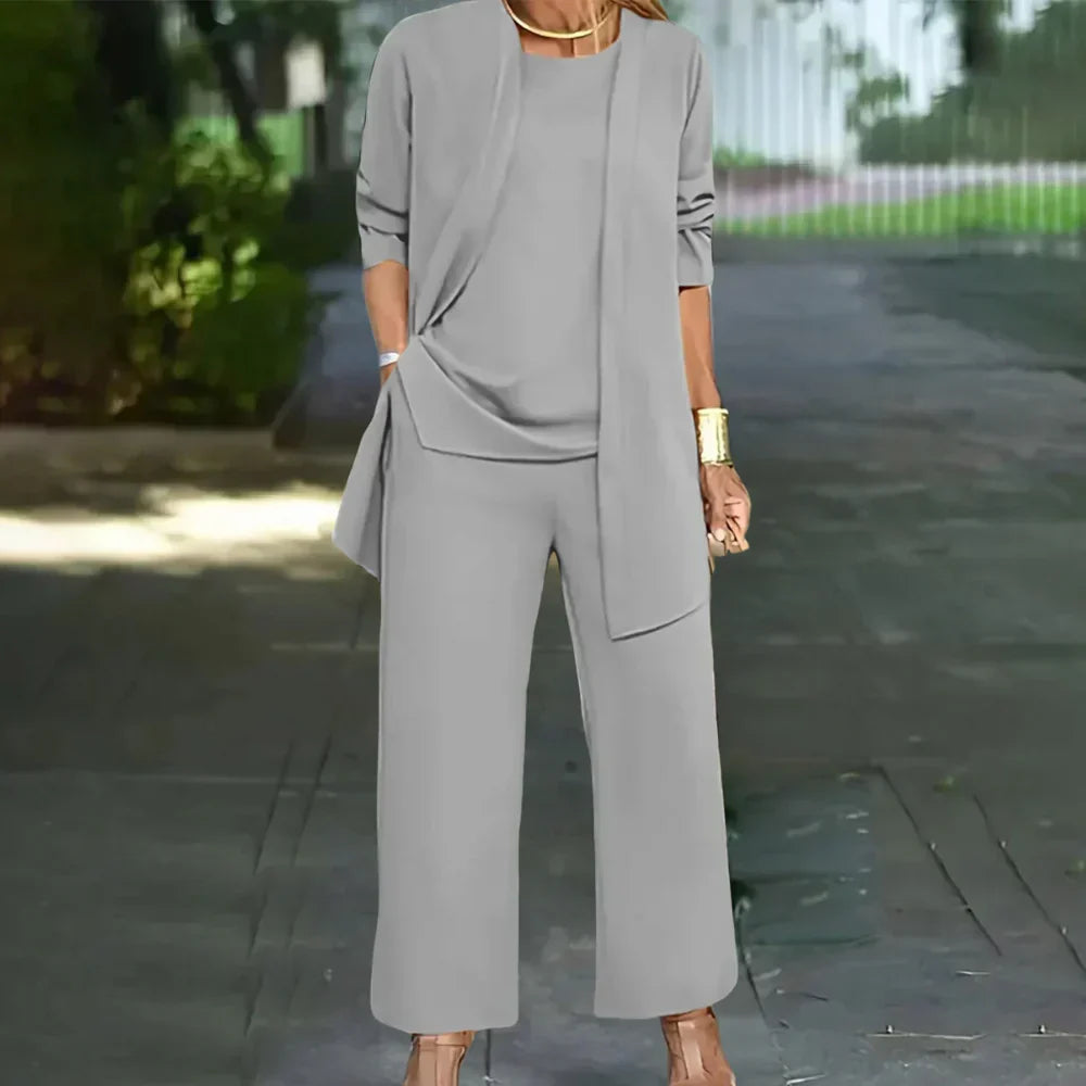 Conjunto de Tres Piezas Elegante para Mujer
