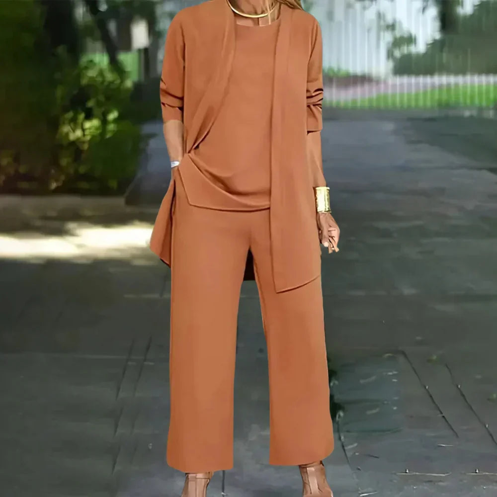 Conjunto de Tres Piezas Elegante para Mujer