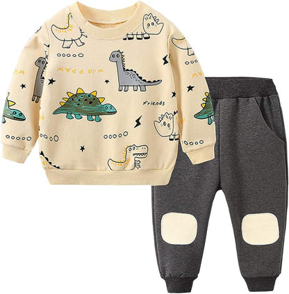 Conjunto para Niños: Conjunto de Ropa con Estampado de Dinosaurio