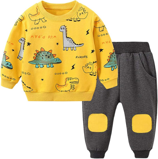 Conjunto para Niños: Conjunto de Ropa con Estampado de Dinosaurio