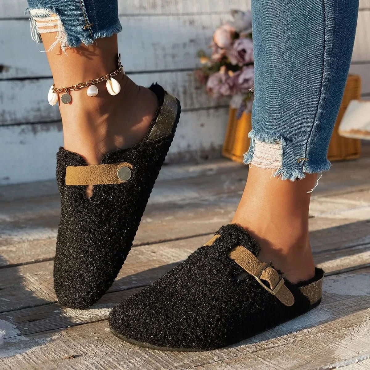 CONTRORTLUXE – Zapatos de lana de oveja lujosos para la máxima comodidad invernal