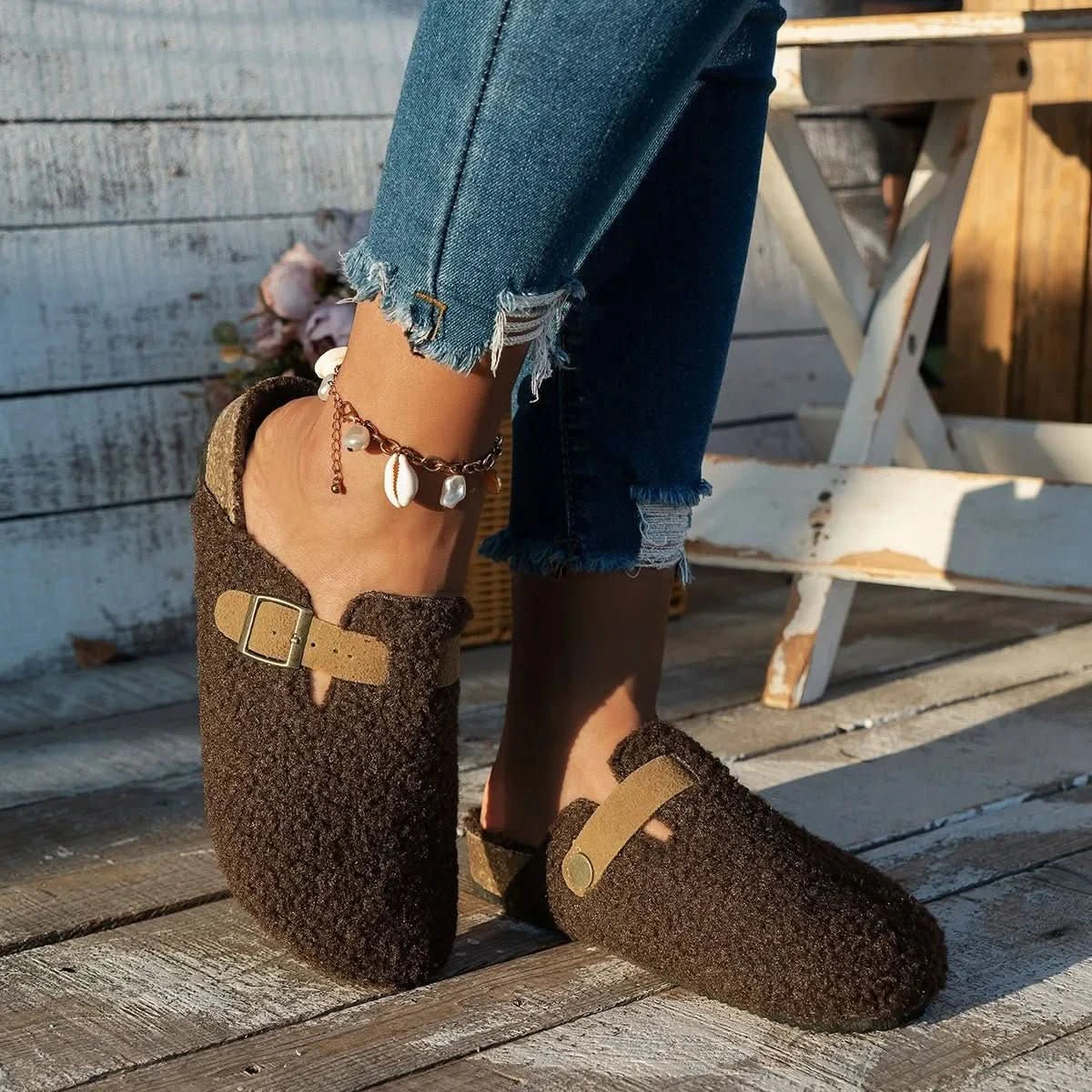 CONTRORTLUXE – Zapatos de lana de oveja lujosos para la máxima comodidad invernal