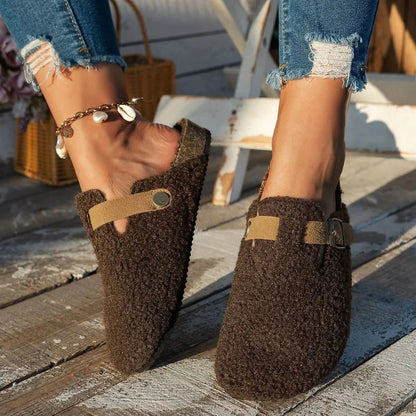 CONTRORTLUXE – Zapatos de lana de oveja lujosos para la máxima comodidad invernal