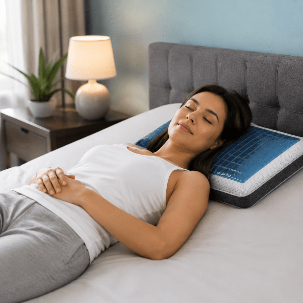 COOLREST – Almohada de Gel Refrigerante Ergonómica para un Sueño Reparador