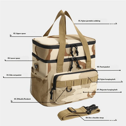 COOLVOYAGE – Mochila Enfriadora Aislada para Comida y Bebidas Frescas