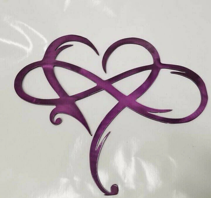 Corazón Infinito - Decoración de Pared de Acero Arte de Metal