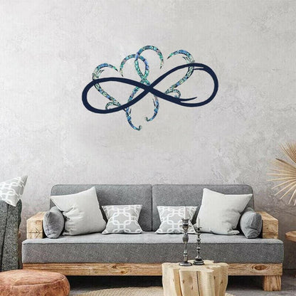 Corazón Infinito - Decoración de Pared de Acero Arte de Metal