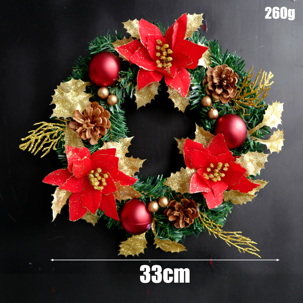 Corona de Navidad de PVC en varios tamaños