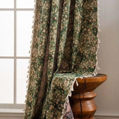 Cortina de Borlas Floral Ditsy Noveau