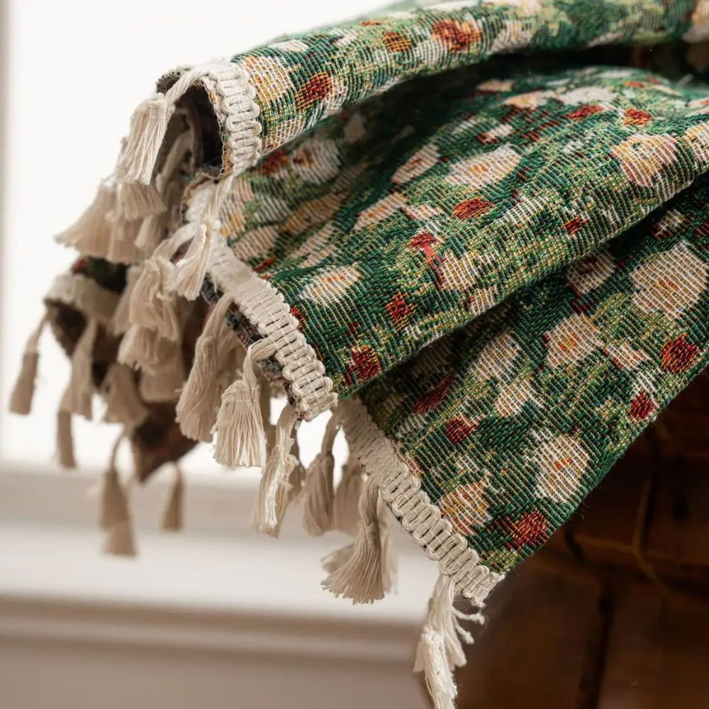 Cortina de Borlas Floral Ditsy Noveau