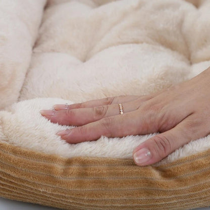 CozyHaven • Cama de Perro de Felpa