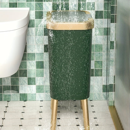 Cubierta de Olores de 15L con Patas Elevadas | Elegante Papelera para Cocina, Sala y Baño