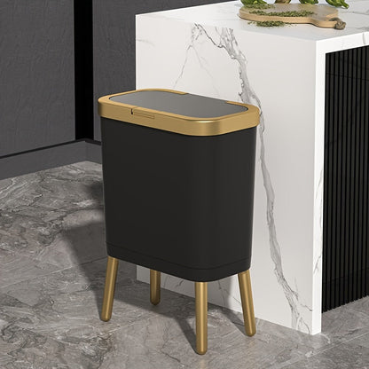 Cubierta de Olores de 15L con Patas Elevadas | Elegante Papelera para Cocina, Sala y Baño