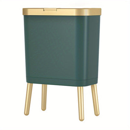 Cubierta de Olores de 15L con Patas Elevadas | Elegante Papelera para Cocina, Sala y Baño