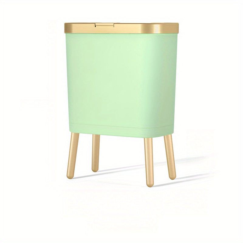 Cubierta de Olores de 15L con Patas Elevadas | Elegante Papelera para Cocina, Sala y Baño