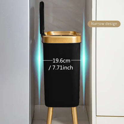 Cubierta de Olores de 15L con Patas Elevadas | Elegante Papelera para Cocina, Sala y Baño