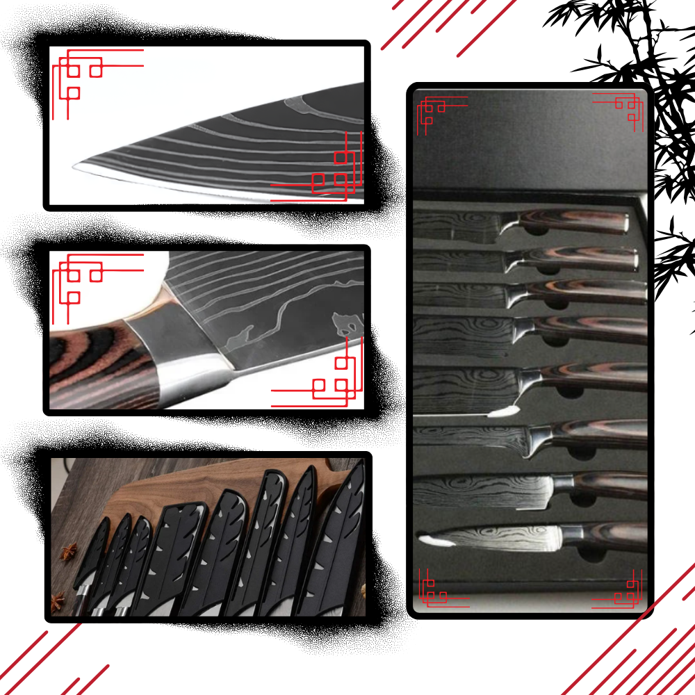 Cuchillos Japoneses de la Serie Pakkawood
