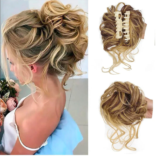 CurlyBun: Clip de cabello en moño rizado instantáneo