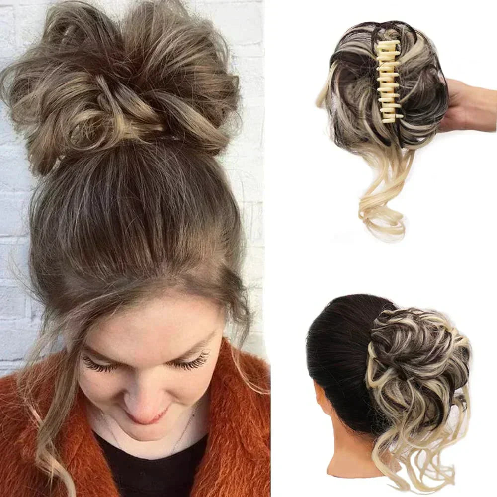 CurlyBun: Clip de cabello en moño rizado instantáneo