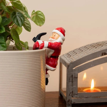 Decoración para plantas con figura de muñeco de nieve de estilo festivo