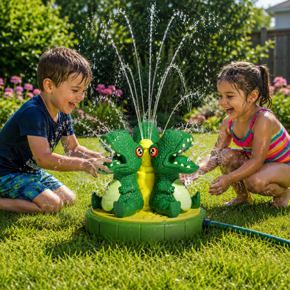 DINOSPLASH – Aspersor de Agua Interactivo de Dinosaurio para Diversión en Verano
