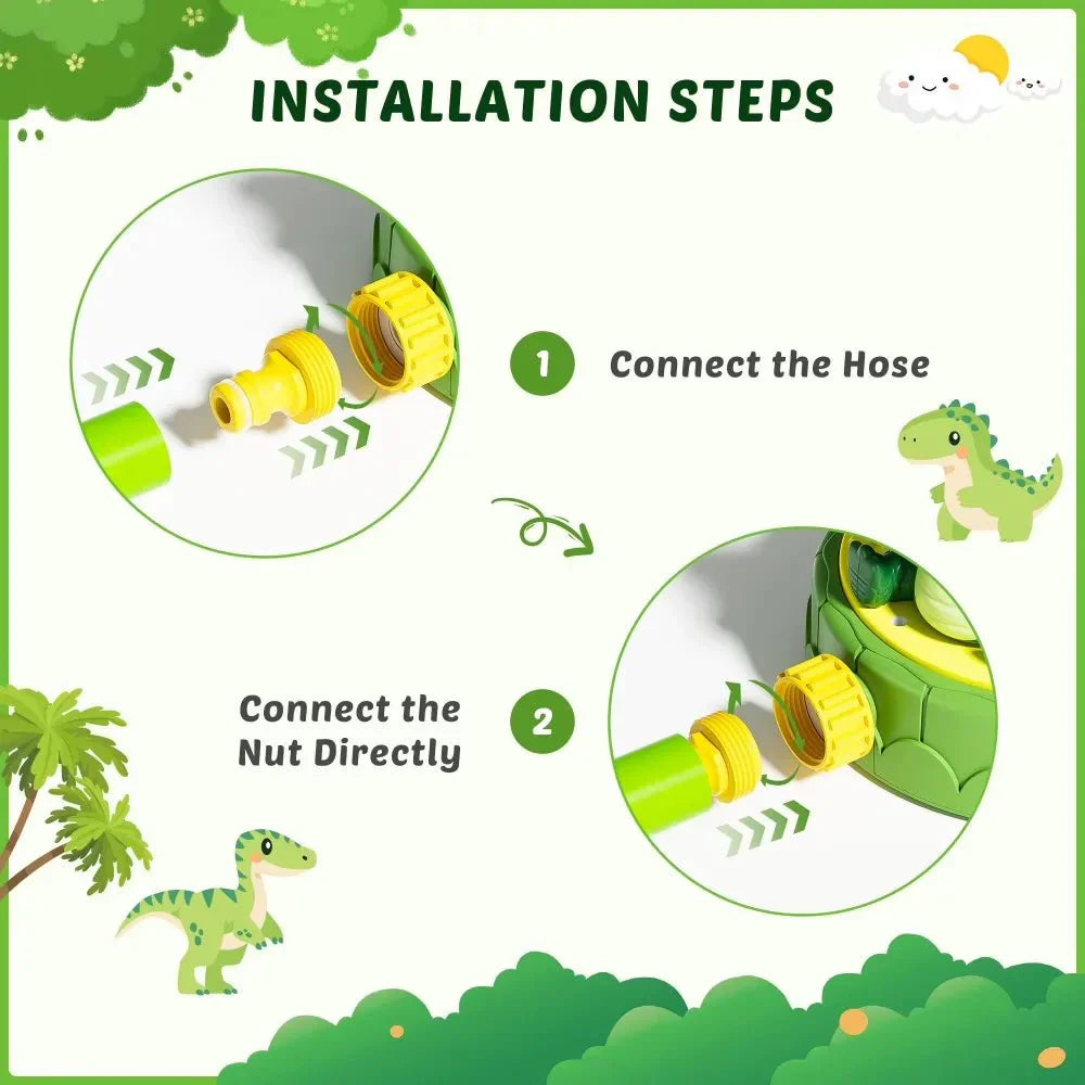 DINOSPLASH – Aspersor de Agua Interactivo de Dinosaurio para Diversión en Verano