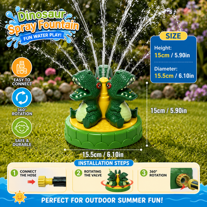 DINOSPLASH – Aspersor de Agua Interactivo de Dinosaurio para Diversión en Verano