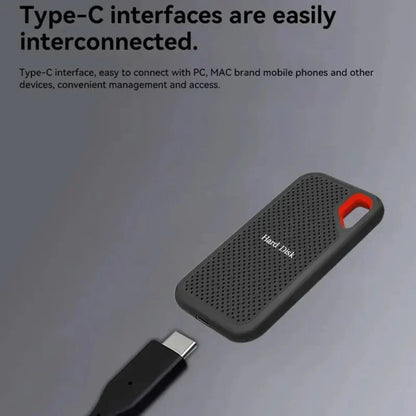Disco duro SSD externo portátil de alta velocidad para transferencia de datos y almacenamiento resistente a golpes
