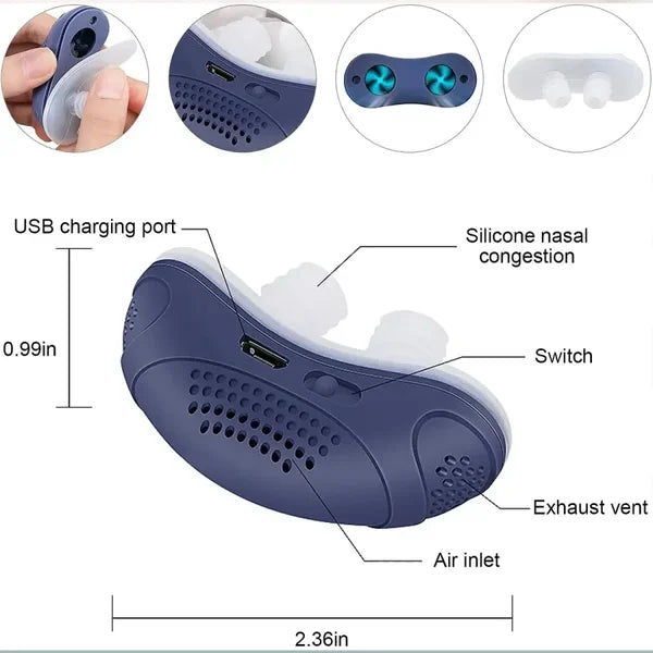 Dispositivo Anti-Ronquidos Micro-CPAP Sin Máscara y Sin Insomnio
