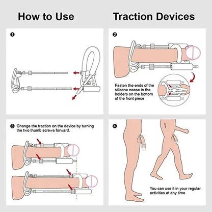 Dispositivo de Tracción Masculina Quellix para Mejora y Soporte