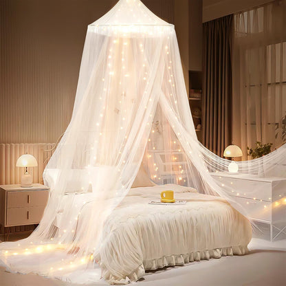 Dosel encantador para cama con luces LED