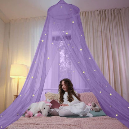 Dosel encantador para cama con luces LED