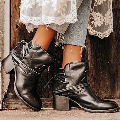 Elegantes botines de piel para mujer
