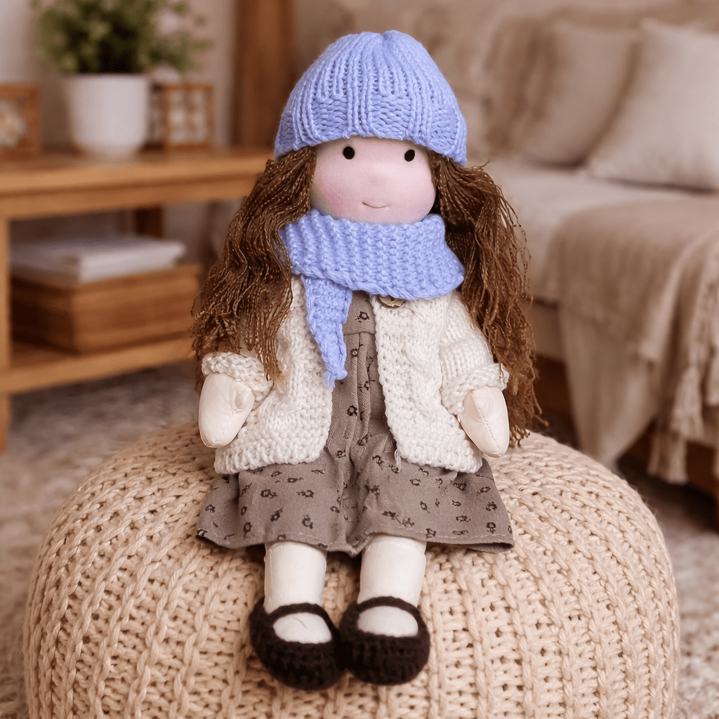 ELORA – Muñeca Waldorf Hecha a Mano de Algodón para Juego Creativo