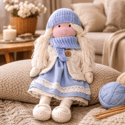ELORA – Muñeca Waldorf Hecha a Mano de Algodón para Juego Creativo