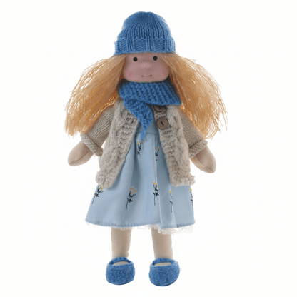 ELORA – Muñeca Waldorf Hecha a Mano de Algodón para Juego Creativo