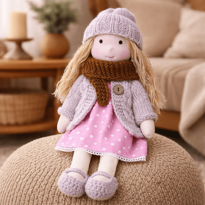 ELORA – Muñeca Waldorf Hecha a Mano de Algodón para Juego Creativo