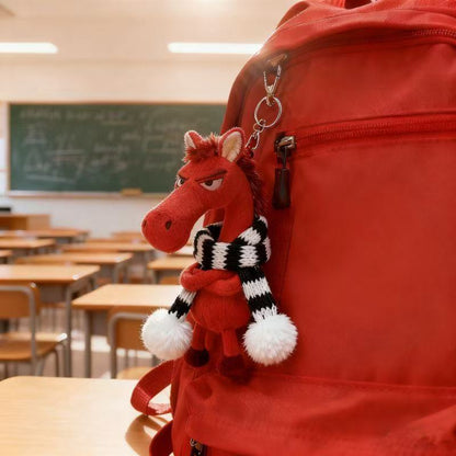 Encanto de Caballo de Peluche Cool™ – Llavero de Peluche Elegante