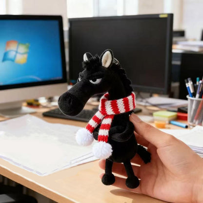 Encanto de Caballo de Peluche Cool™ – Llavero de Peluche Elegante