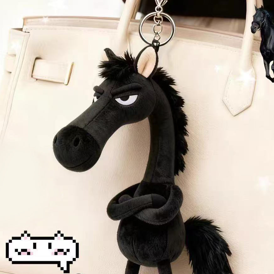 Encanto de Caballo de Peluche Cool™ – Llavero de Peluche Elegante