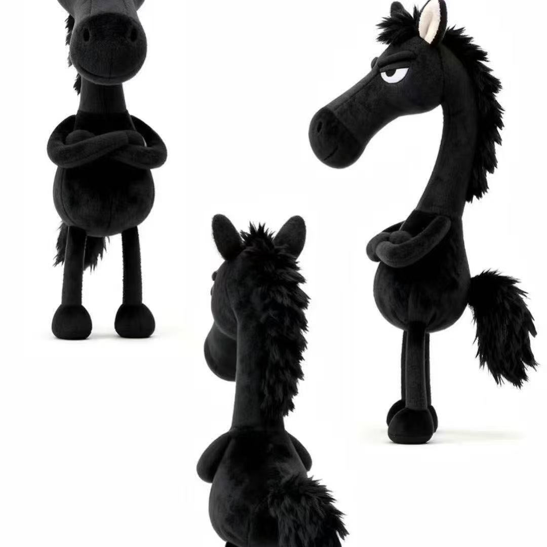 Encanto de Caballo de Peluche Cool™ – Llavero de Peluche Elegante