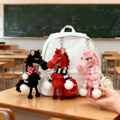 Encanto de Caballo de Peluche Cool™ – Llavero de Peluche Elegante