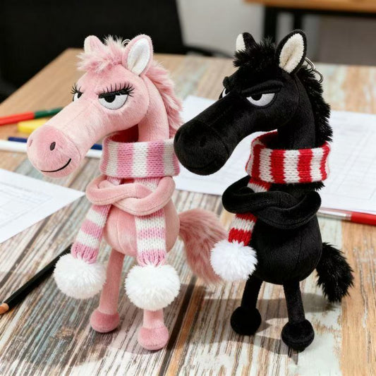 Encanto de Caballo de Peluche Cool™ – Llavero de Peluche Elegante